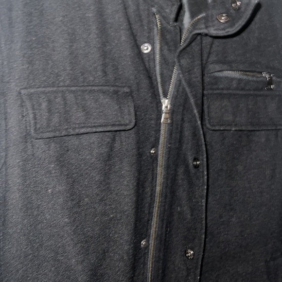 Twentyome mens black wool blend jacket size M Zippers and snaps zip in hoodie - Picture 4 of 9